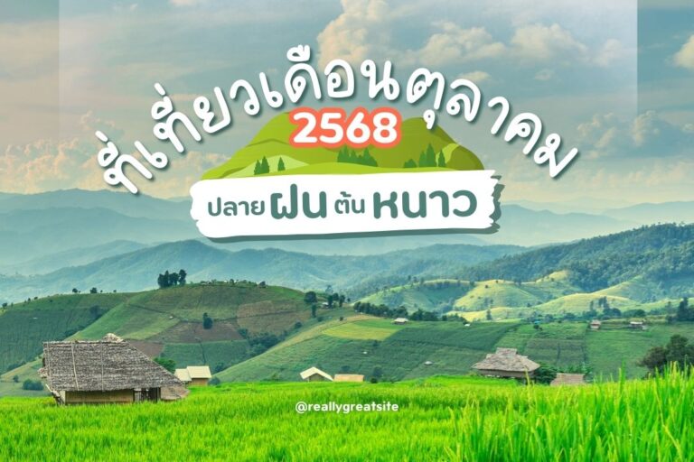 ที่เที่ยวเดือนตุลาคม 2568 ปลายฝนต้นหนาว ฟินกับทะเลหมอก